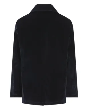 Camplin ダブルブレストベルベットコート - サムネイル2