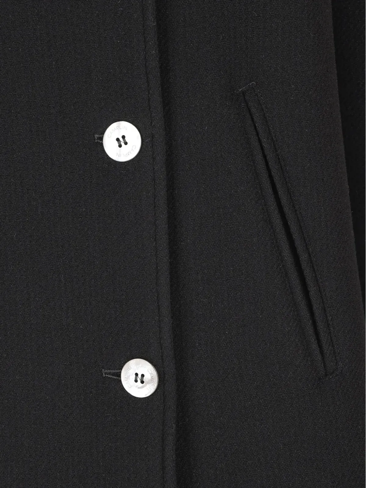 Camplin ダブルブレスト ロープディテール コート - 画像3