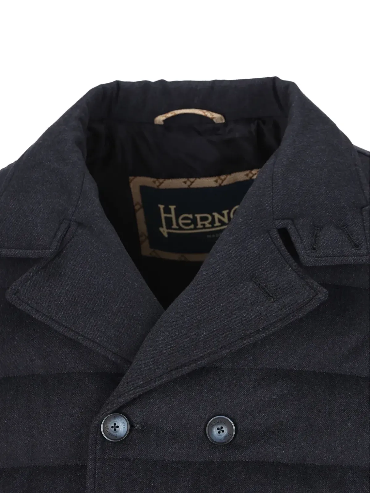 Herno ダブルブレスト パディドコート - 画像4