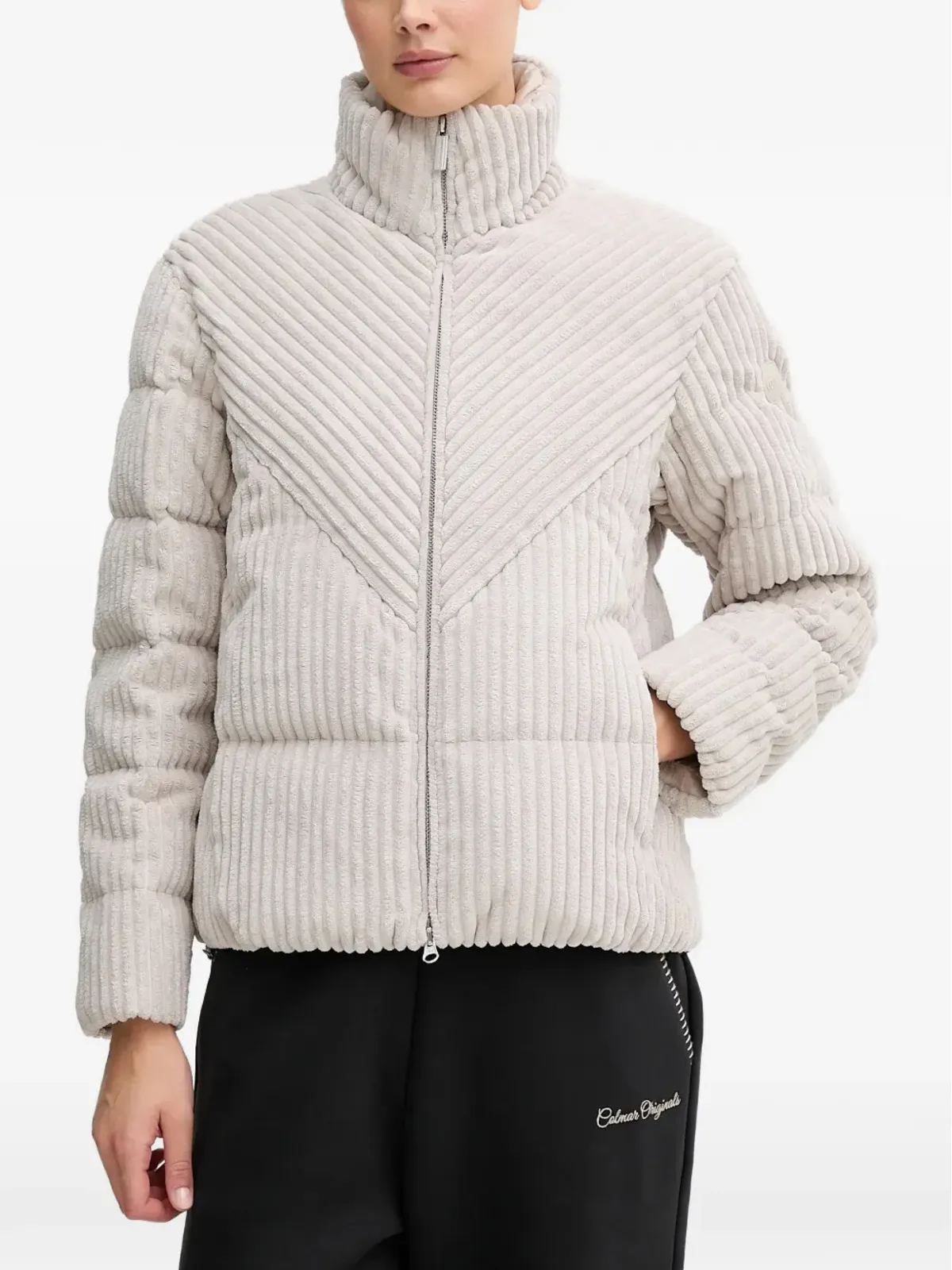 Colmar corduroy quilted jacket - Grey - 画像1