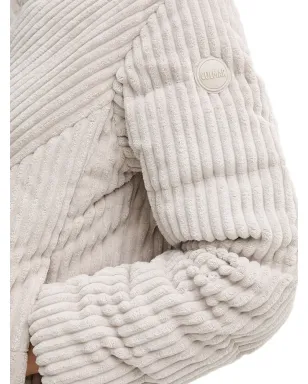 Colmar corduroy quilted jacket - Grey - サムネイル5