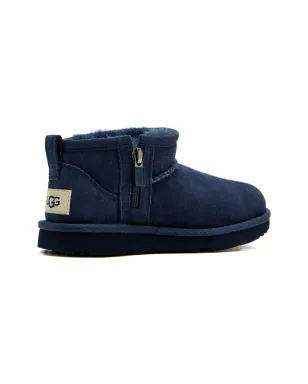 UGG Kids ジップディテール スエード ブーツ - ブルー - サムネイル3