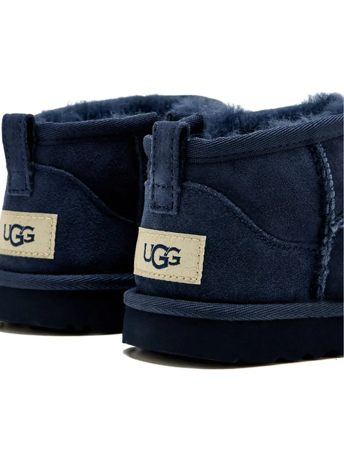 UGG Kids ジップディテール スエード ブーツ - ブルー - 画像4
