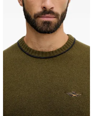 Aeronautica Militare 刺繍入りラウンドネックセーター - サムネイル4