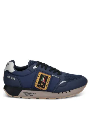 Aeronautica Militare パッチブルーのスニーカー - サムネイル1