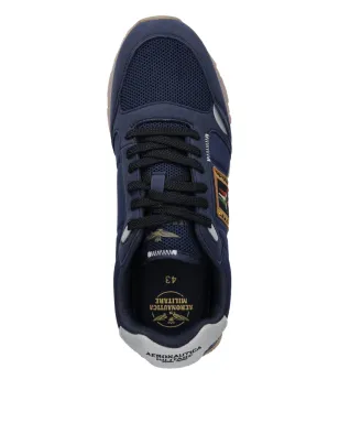 Aeronautica Militare パッチブルーのスニーカー - サムネイル3