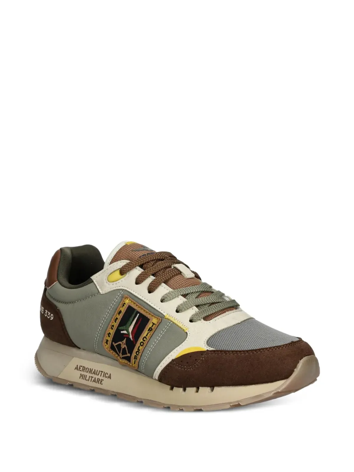 Aeronautica Militare ロゴパッチスニーカー - 画像2