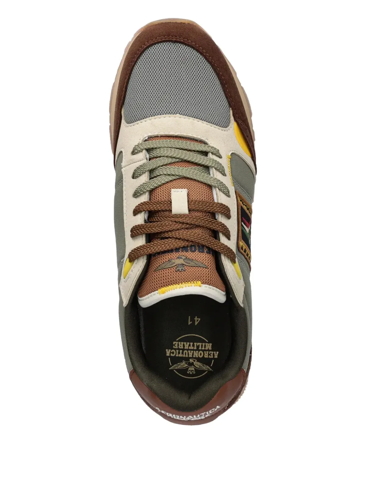 Aeronautica Militare ロゴパッチスニーカー - 画像4