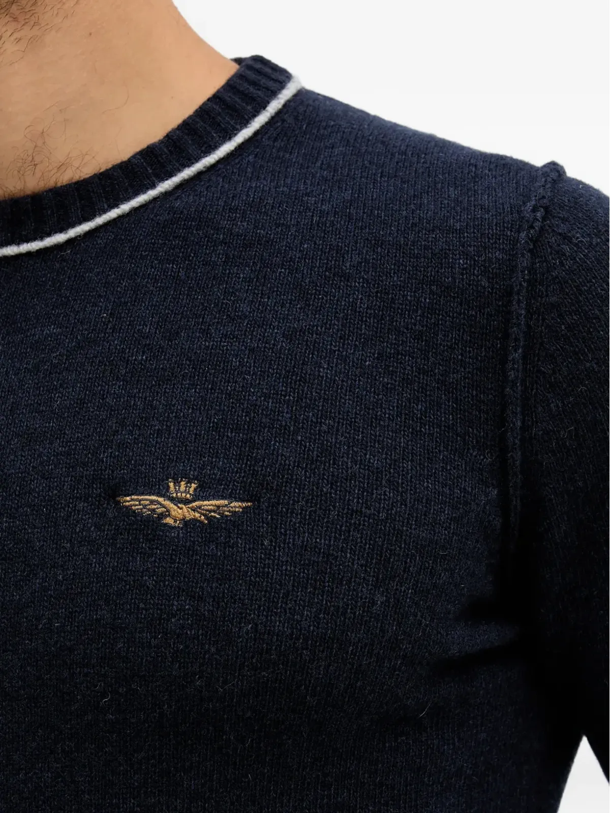 Aeronautica Militare ロゴ刺繍セーター - 画像5