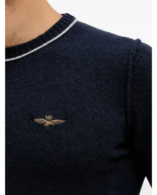 Aeronautica Militare ロゴ刺繍セーター - サムネイル5