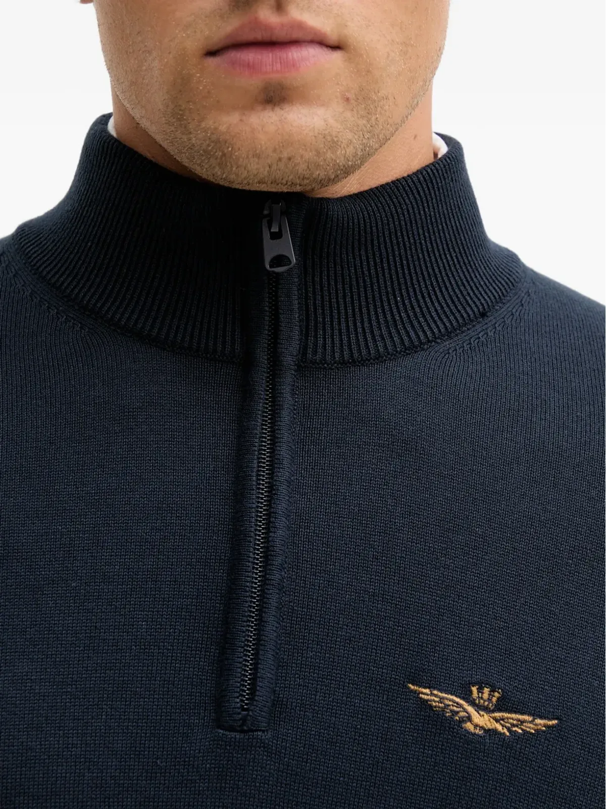 Aeronautica Militare ハーフジップセーター - 画像5
