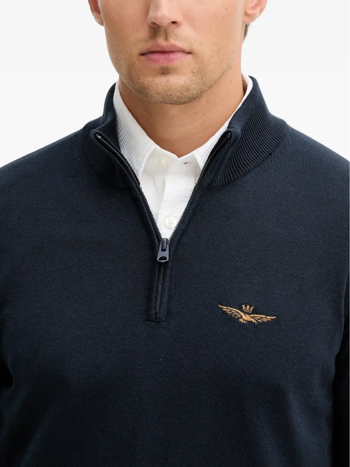 Aeronautica Militare ハーフジップセーター - 画像4