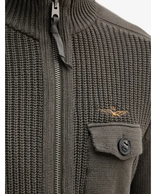 Aeronautica Militare パッチジップドカーディガン（グレー） - サムネイル5