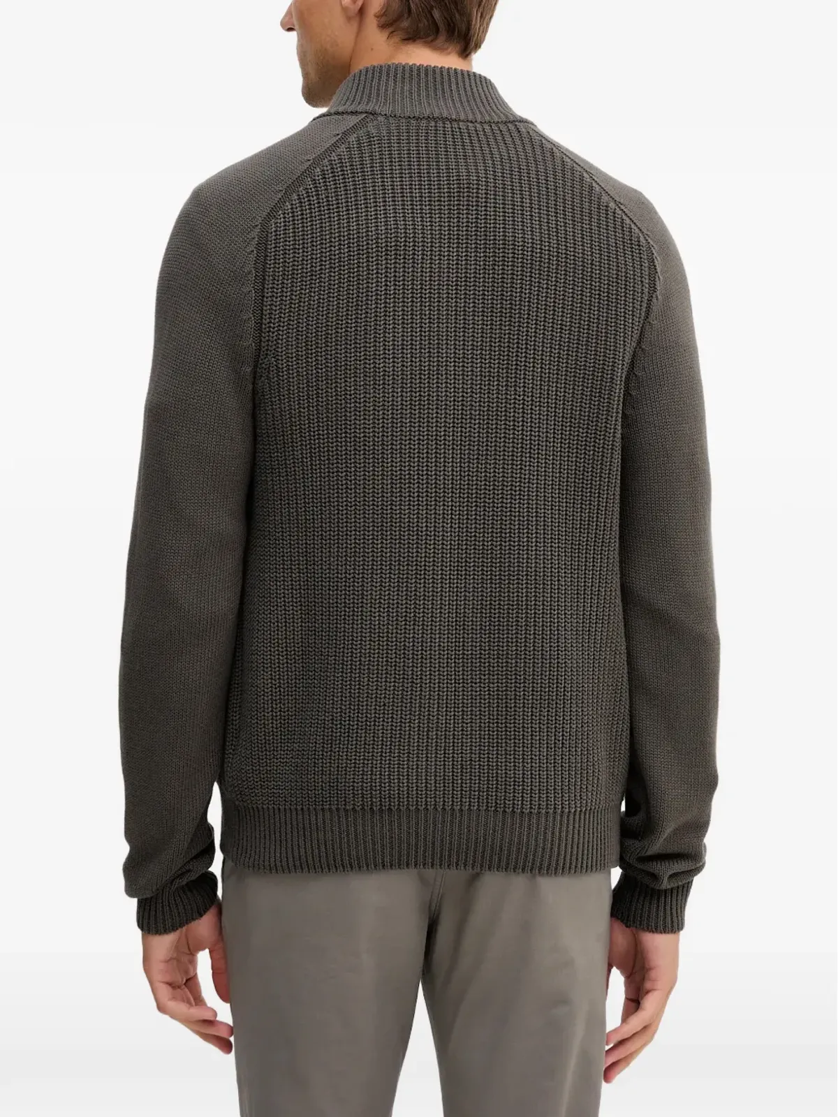 Aeronautica Militare パッチジップドカーディガン（グレー） - 画像3