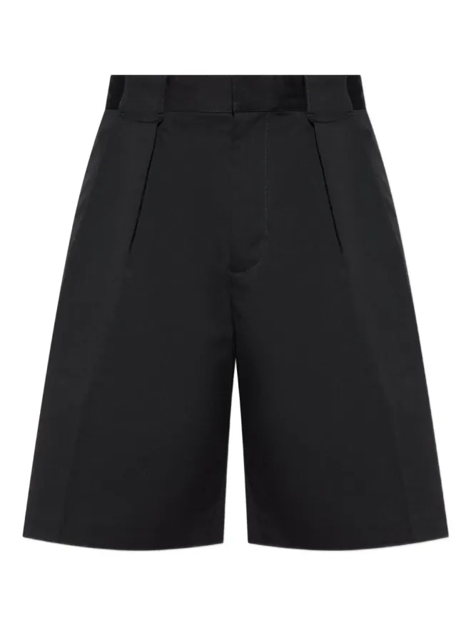 Casablanca Casablanca プリーツコットンショーツ ブラックの商品画像