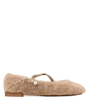 Jimmy Choo シアリング クロスストラップ バレリーナフラット - サムネイル1