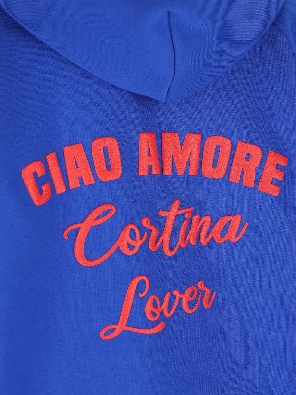 Giada Benincasa Ciao Amore 刺繍フーディ ブルー - 画像4
