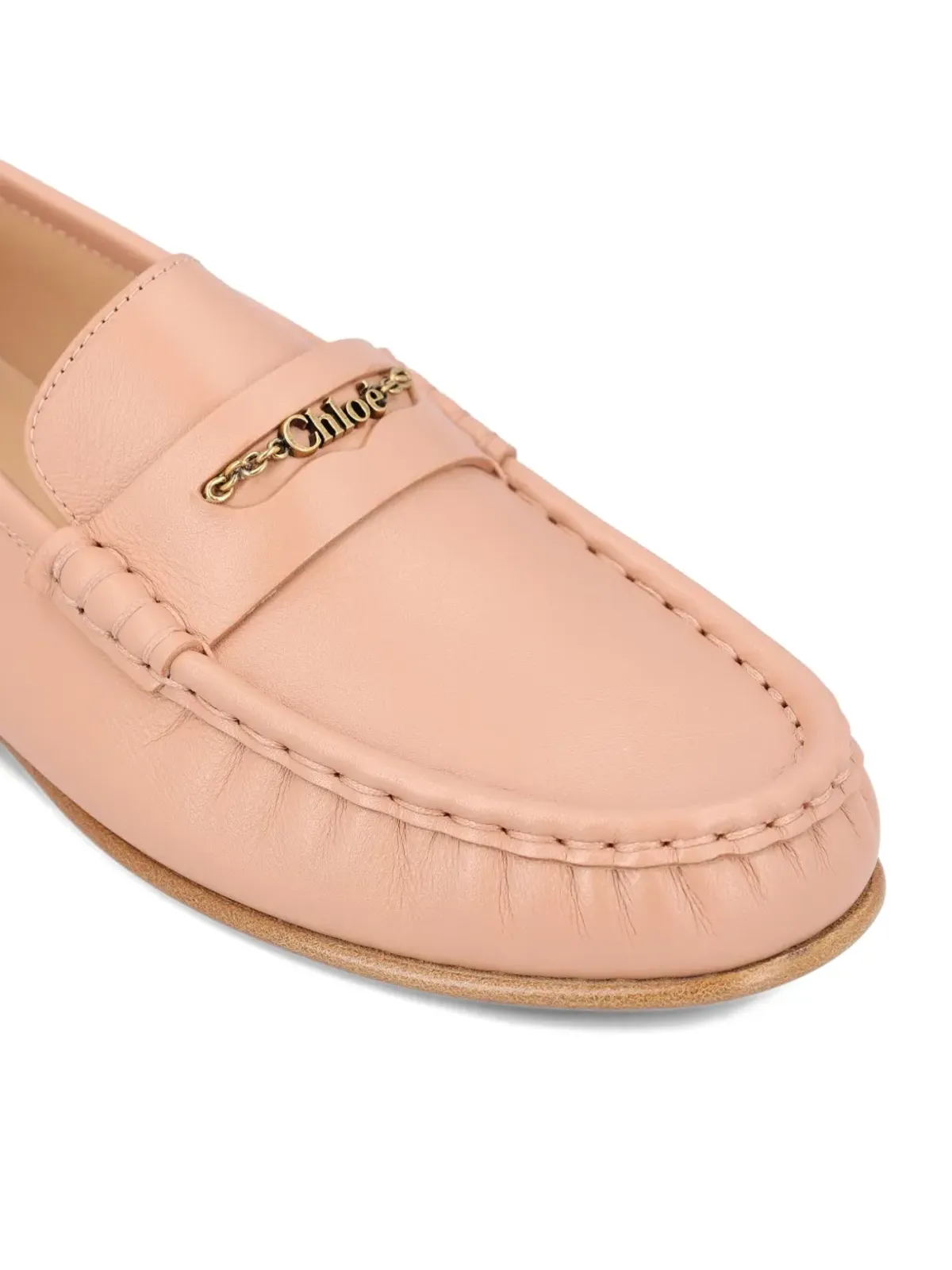 Chloé チェーンディテール レザー ローファー - 画像3