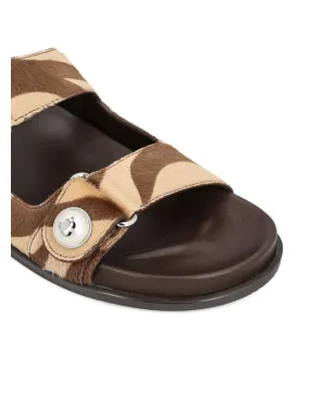 Jimmy Choo ゼブラ柄 ボタンディテール サンダル - サムネイル3