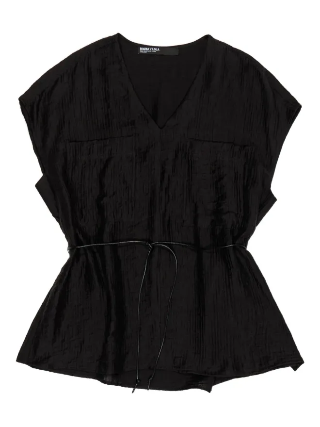 Bimba y Lola Bimba y Lola Vネック・タイウエスト・トップの商品画像