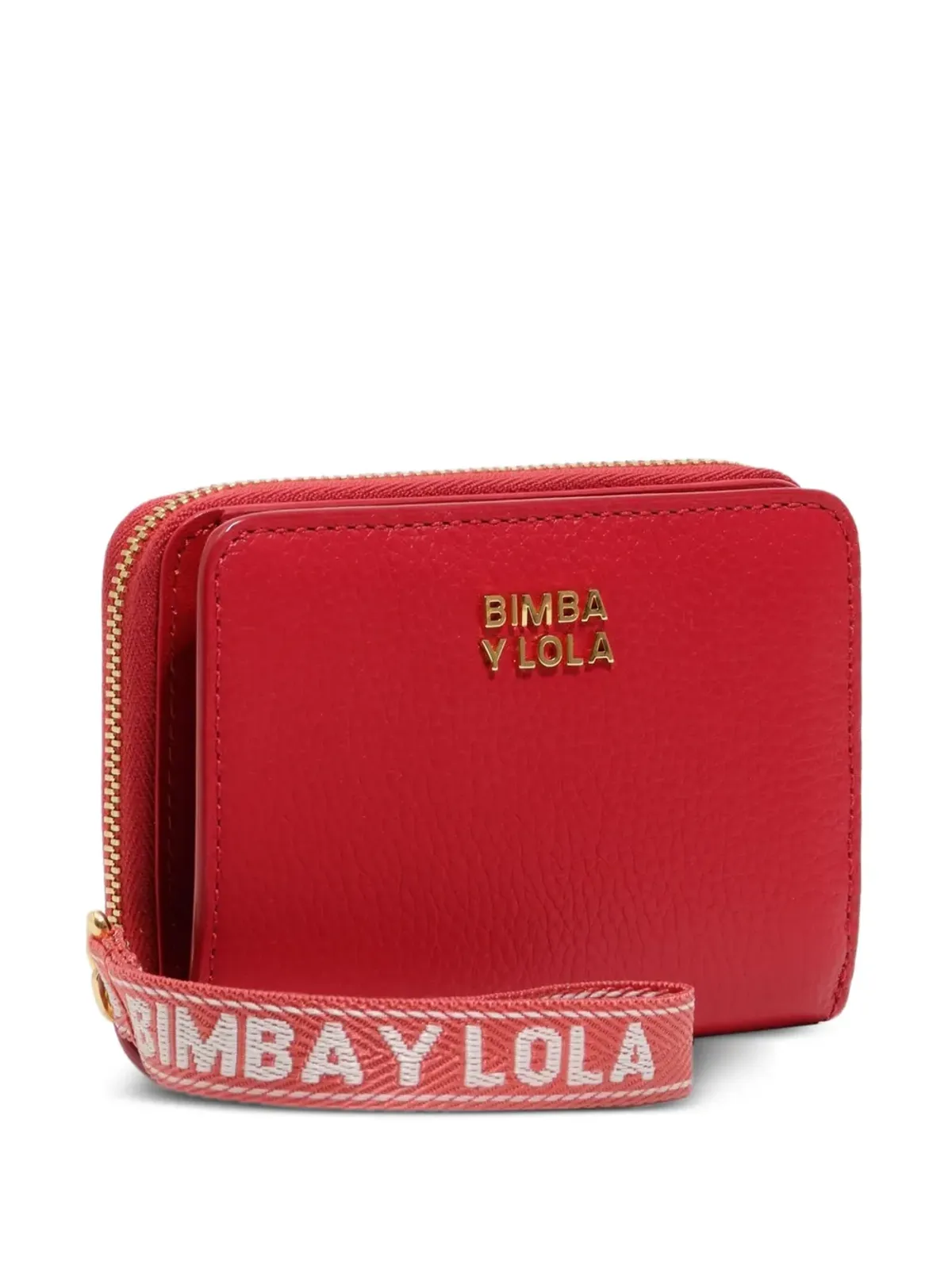 Bimba y Lola ロゴプレート付きジップレザーウォレット - 画像1