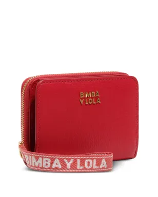 Bimba y Lola ロゴプレート付きジップレザーウォレット - サムネイル1