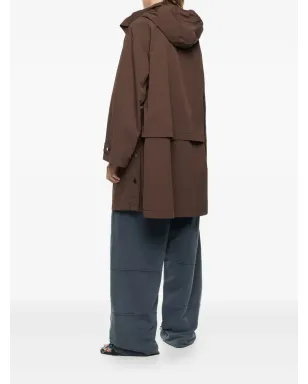 Bimba y Lola フード付きジップアップコート - ブラウン - サムネイル4