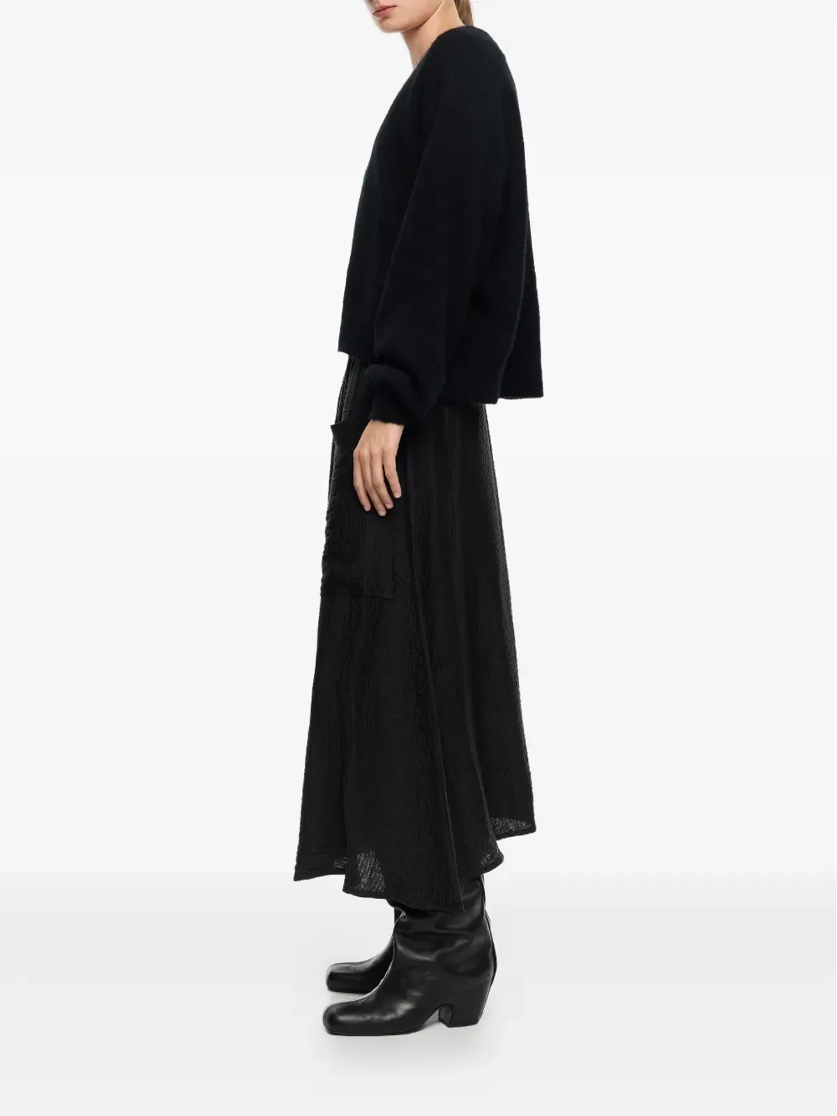 Bimba y Lola パッチポケット付きドローストリングスカート - 画像2