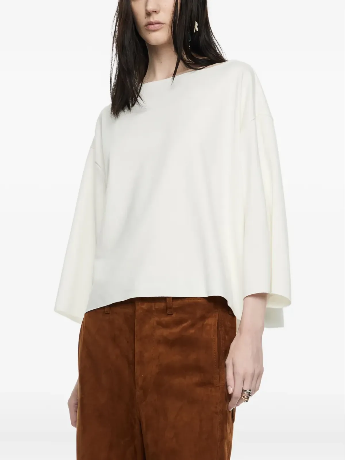 Bimba y Lola ボートネックTシャツ - 画像3