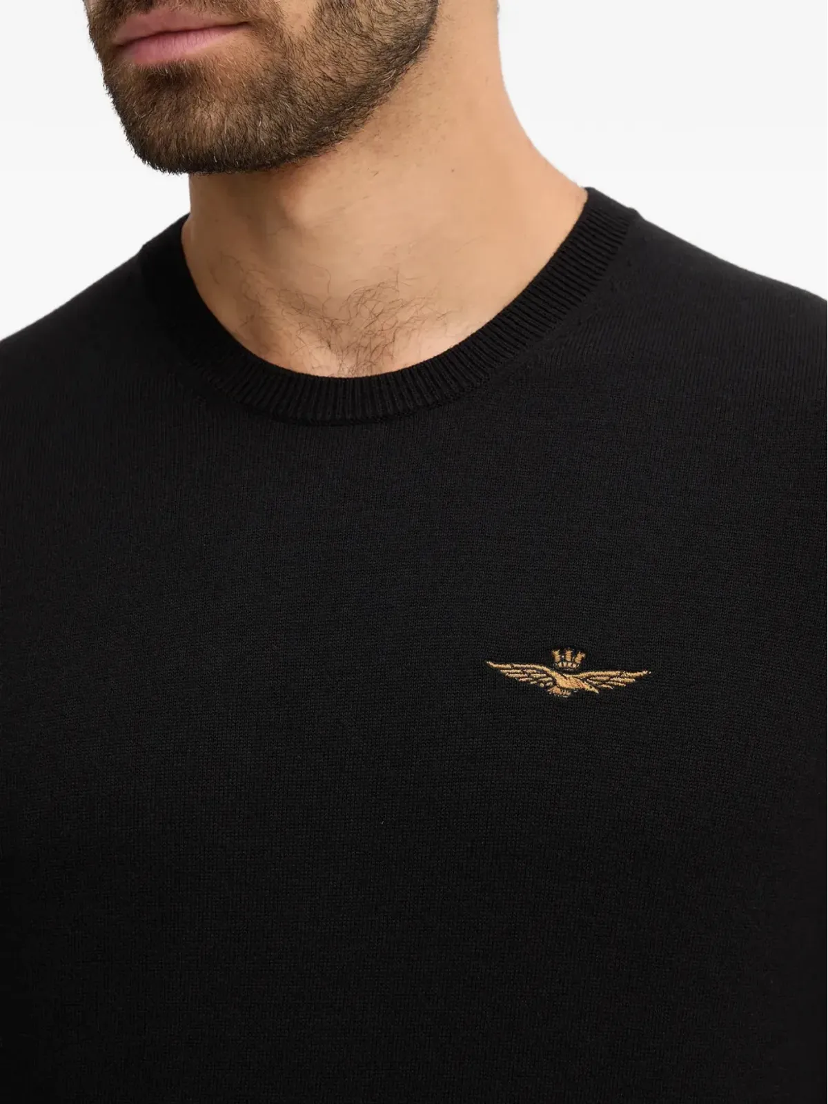 Aeronautica Militare ロゴ刺繍クルーネックセーター - 画像5
