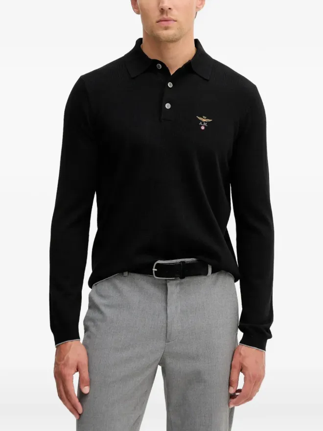 Aeronautica Militare Aeronautica Militare ロゴ刺繍ポロシャツの商品画像