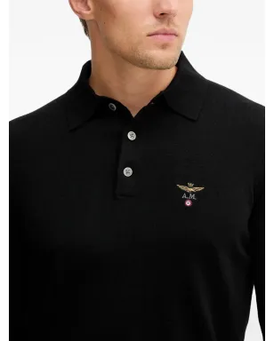 Aeronautica Militare ロゴ刺繍ポロシャツ - サムネイル4