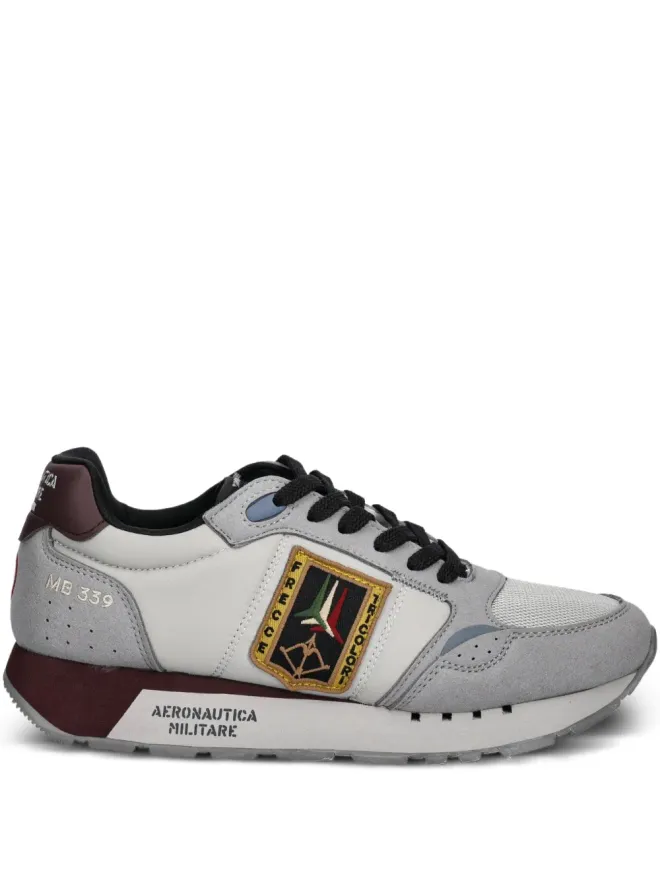 Aeronautica Militare Aeronautica Militare embroidered patch sneakers - Greyの商品画像