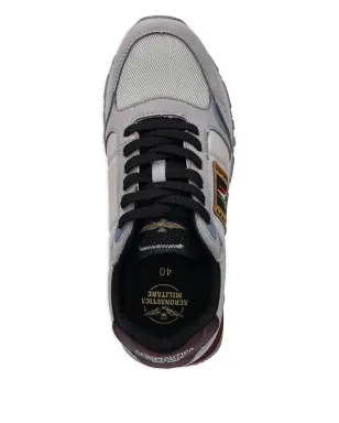 Aeronautica Militare embroidered patch sneakers - Grey - サムネイル3