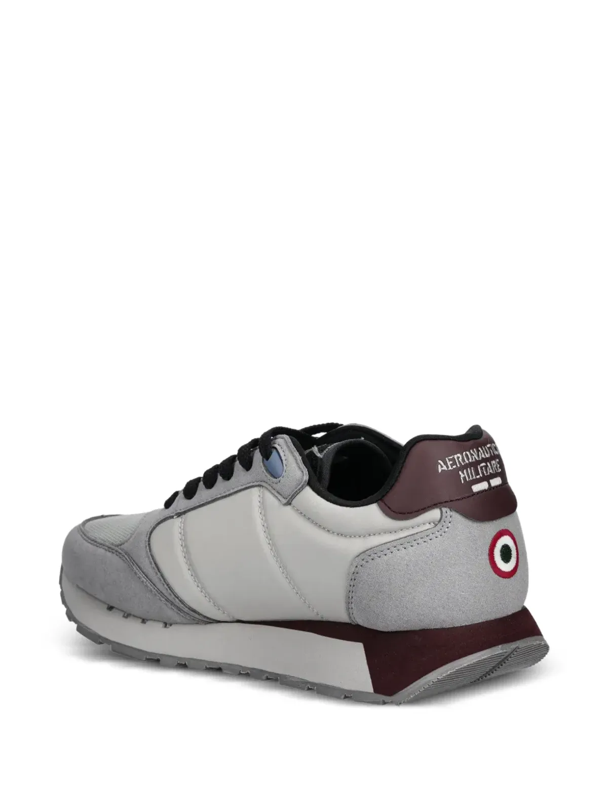 Aeronautica Militare embroidered patch sneakers - Grey - 画像4