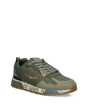 Aeronautica Militare ロゴトリム スニーカー - サムネイル2