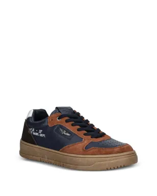 Aeronautica Militare lace-up panelled sneakers - Blue - サムネイル2