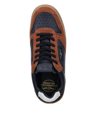 Aeronautica Militare lace-up panelled sneakers - Blue - サムネイル3