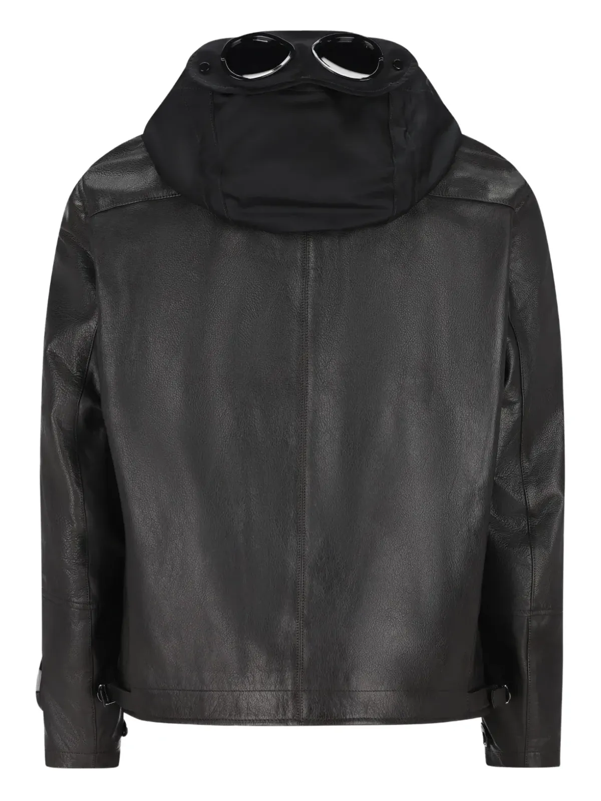 C.P. Company goggle-detail leather jacket - 画像2