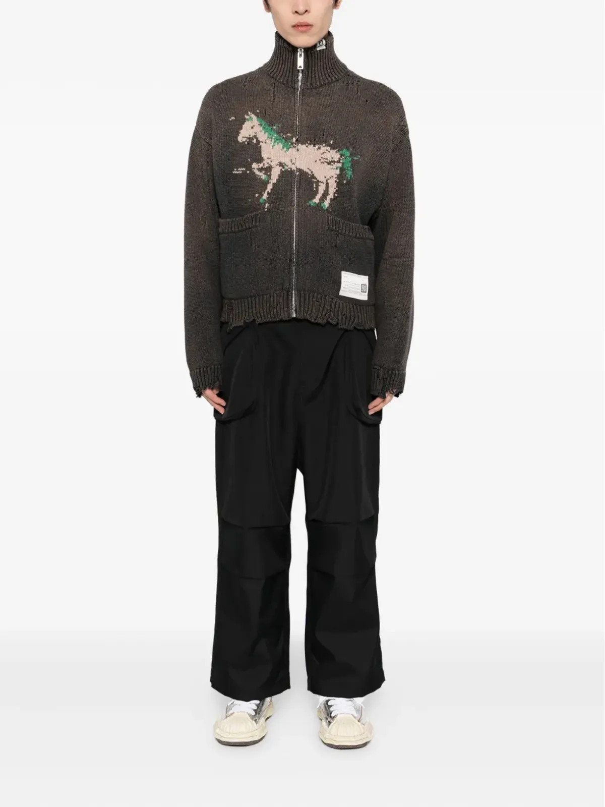 Maison MIHARA YASUHIRO 馬刺繍入りカーディガン - 画像2