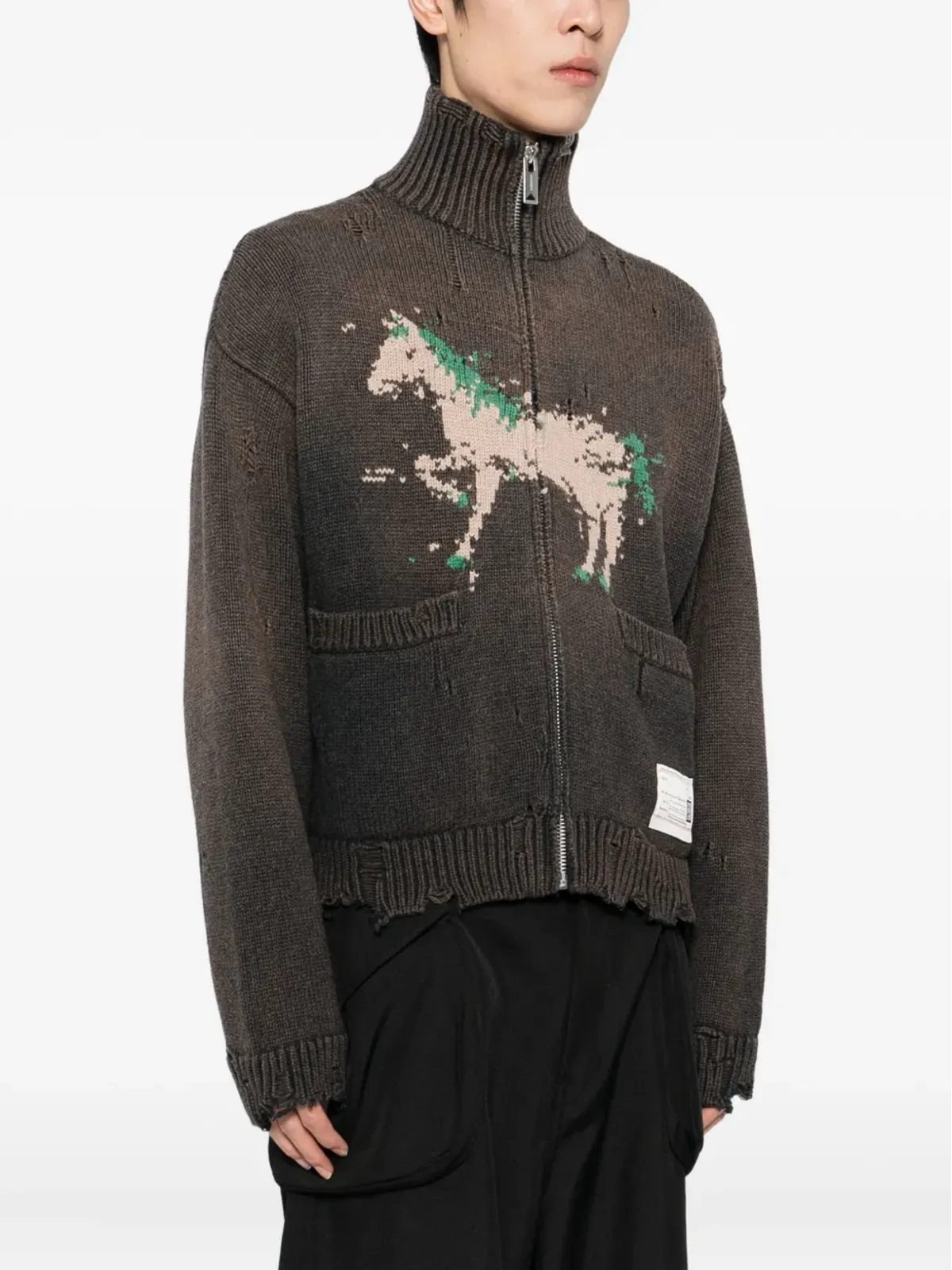 Maison MIHARA YASUHIRO 馬刺繍入りカーディガン - 画像3