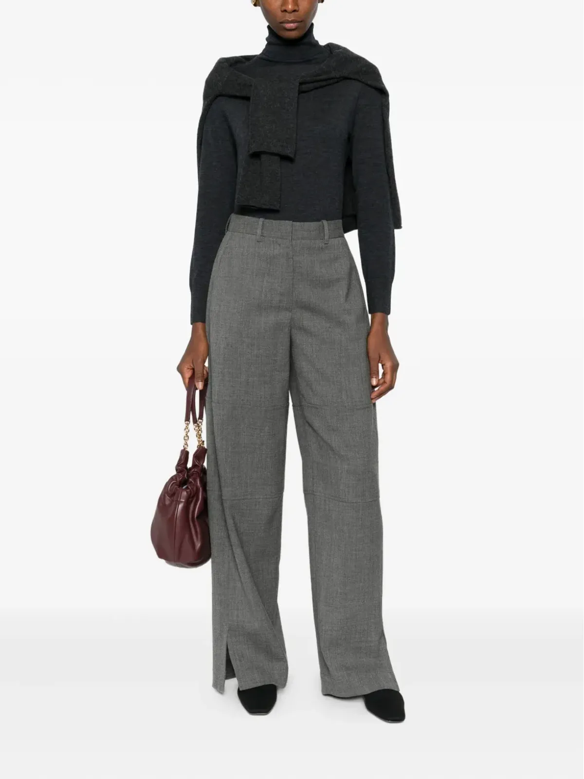 Allude ロールネックトップ - 画像2
