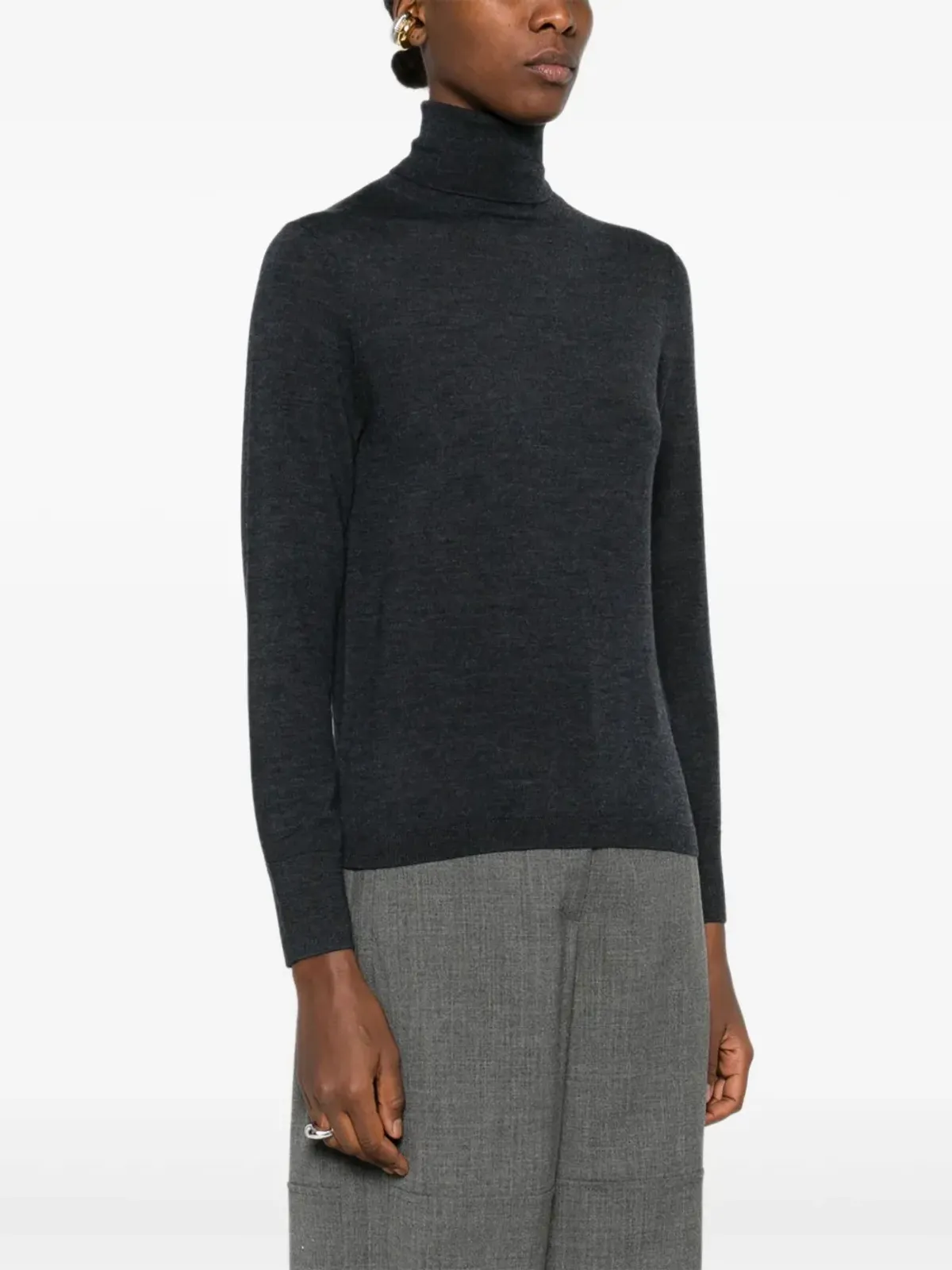 Allude ロールネックトップ - 画像3