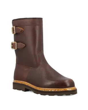 Paraboot サングリエ ダブルバックル レザーブーツ - サムネイル2
