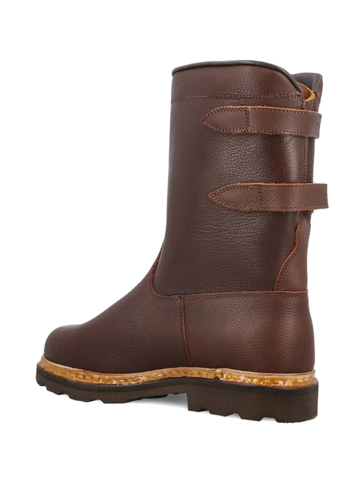 Paraboot サングリエ ダブルバックル レザーブーツ - 画像4