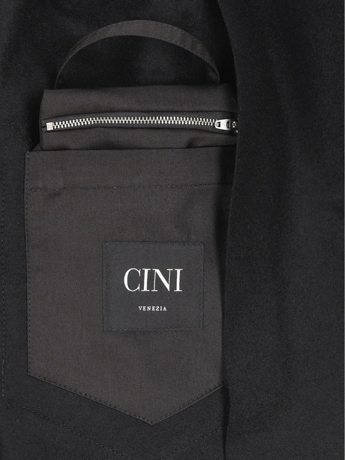 Cini パッチポケット付きフードコート - 画像4