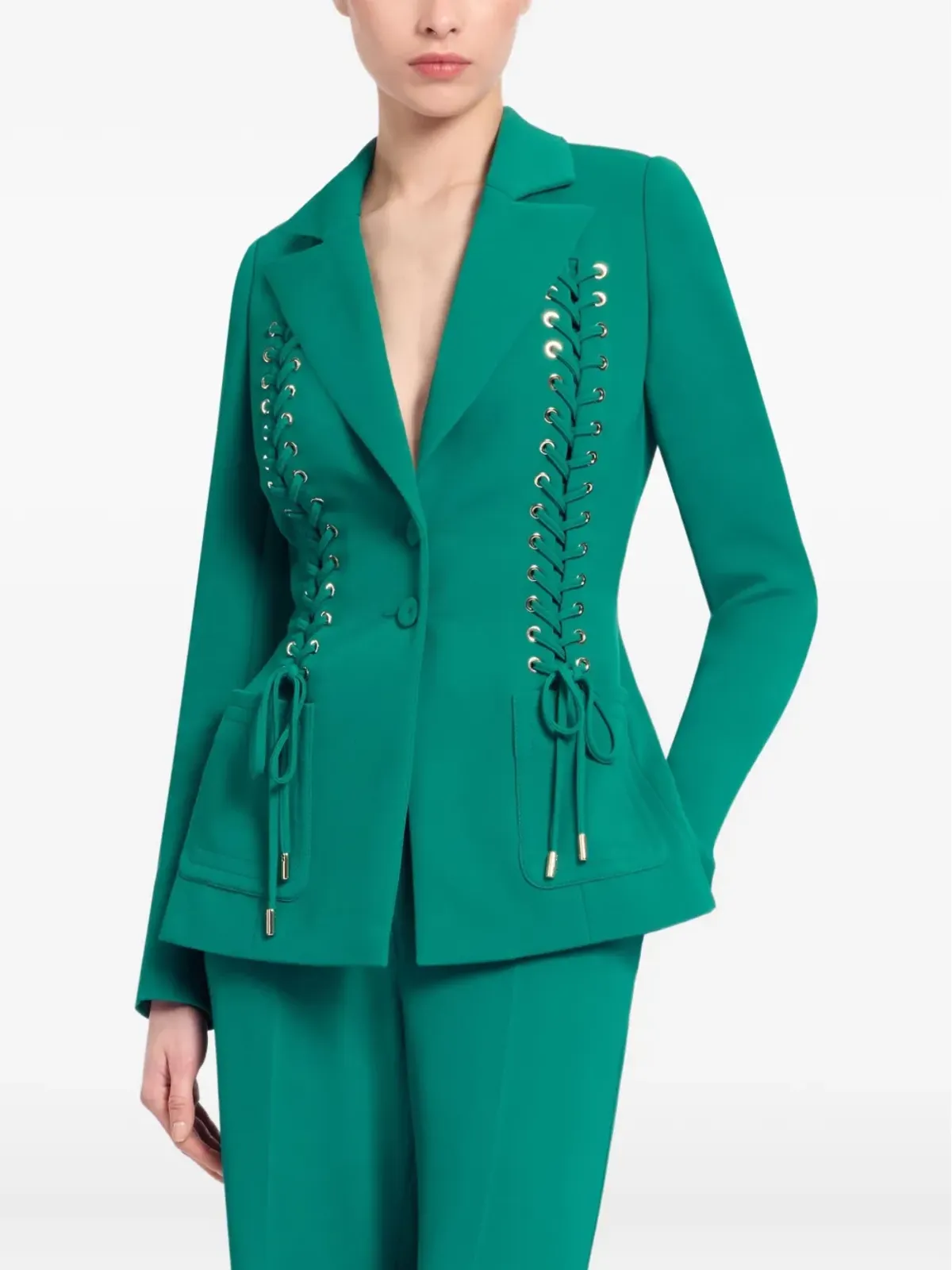 Elie Saab レースアップブレザー - 画像3