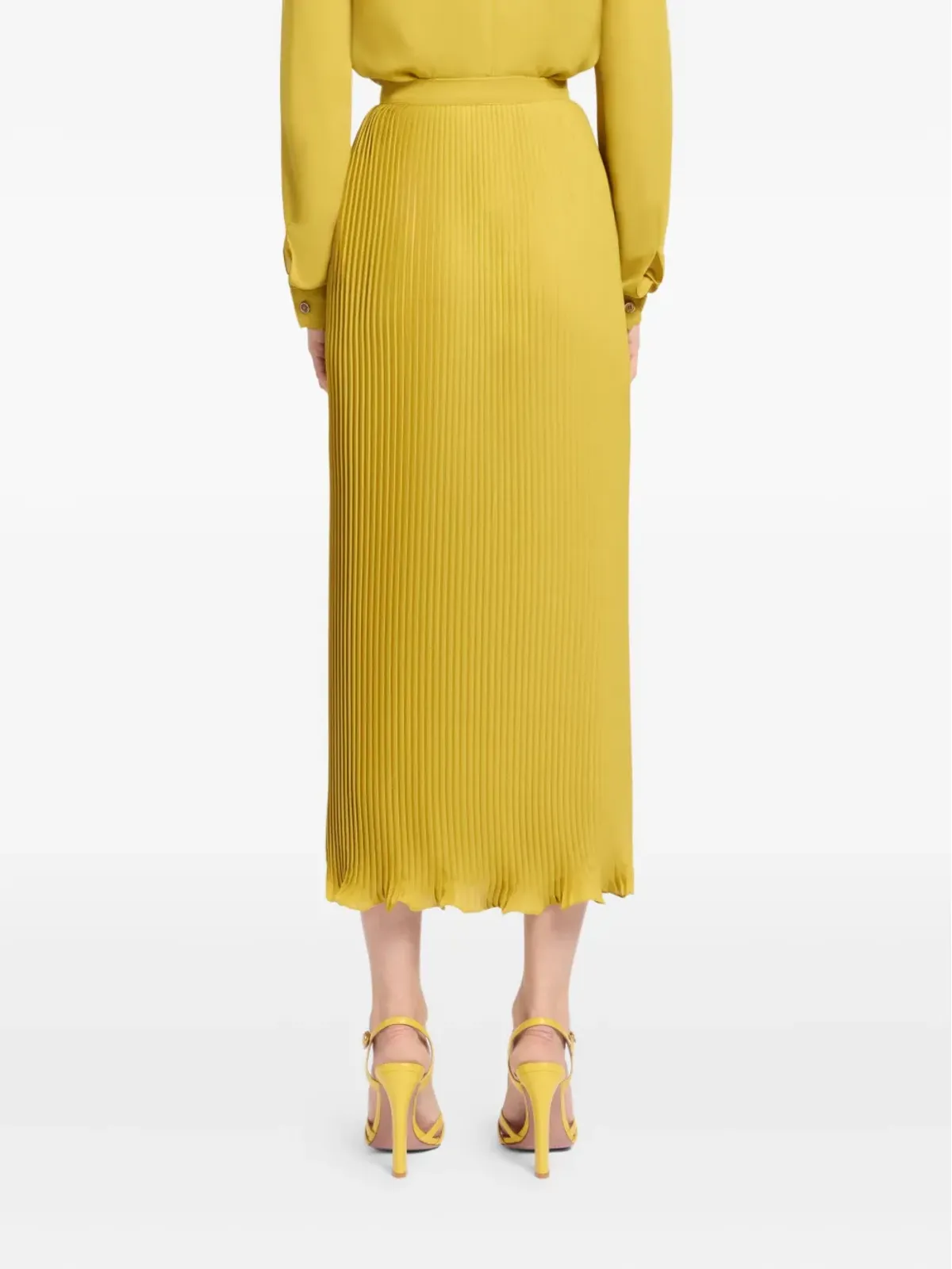 Elie Saab プリーツシフォン スカート - 画像3