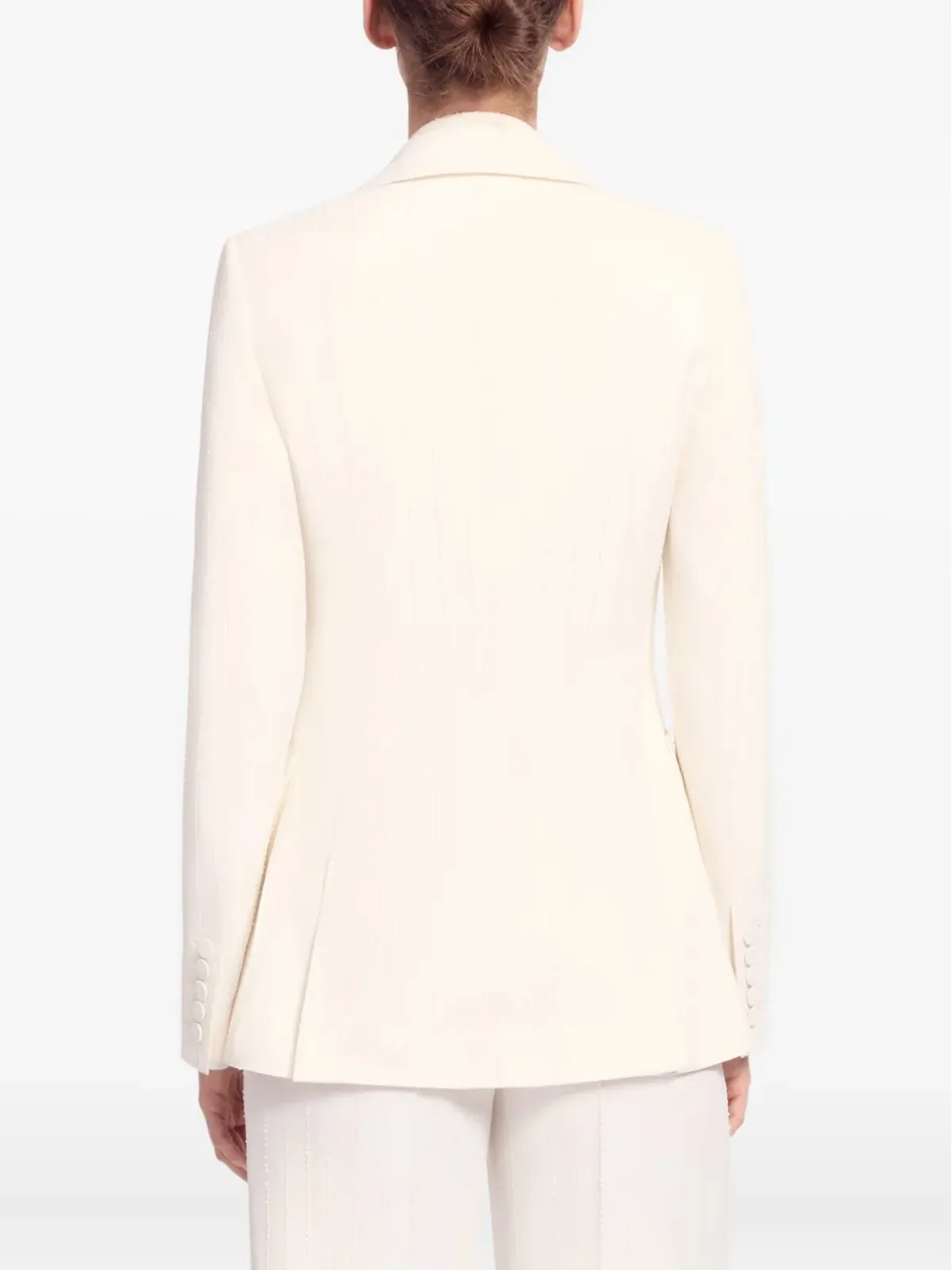 Elie Saab 飾り付きピンストライプ クレープ ブレザー - 画像3