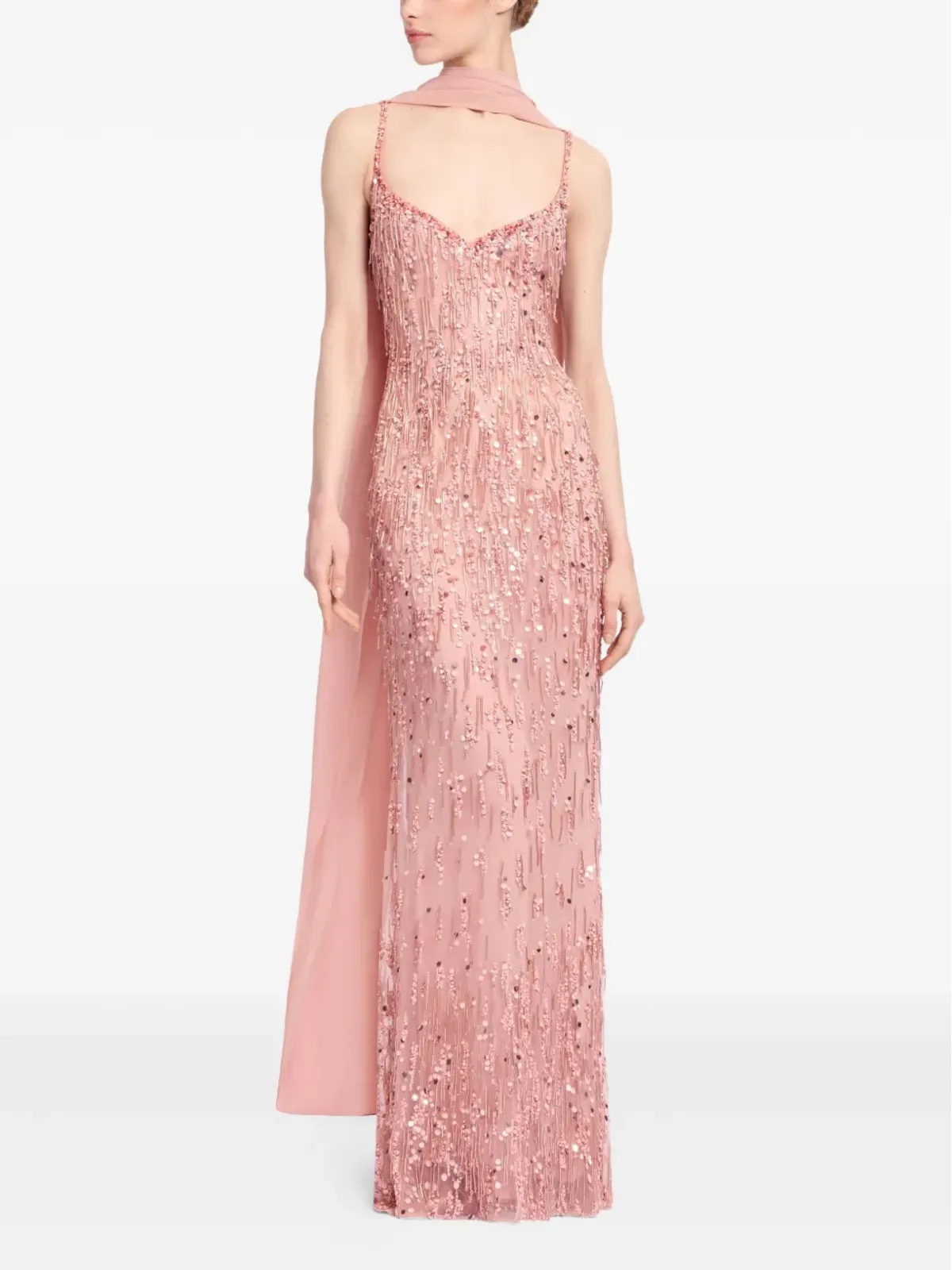 Elie Saab ビーズ装飾マキシドレス - 画像2